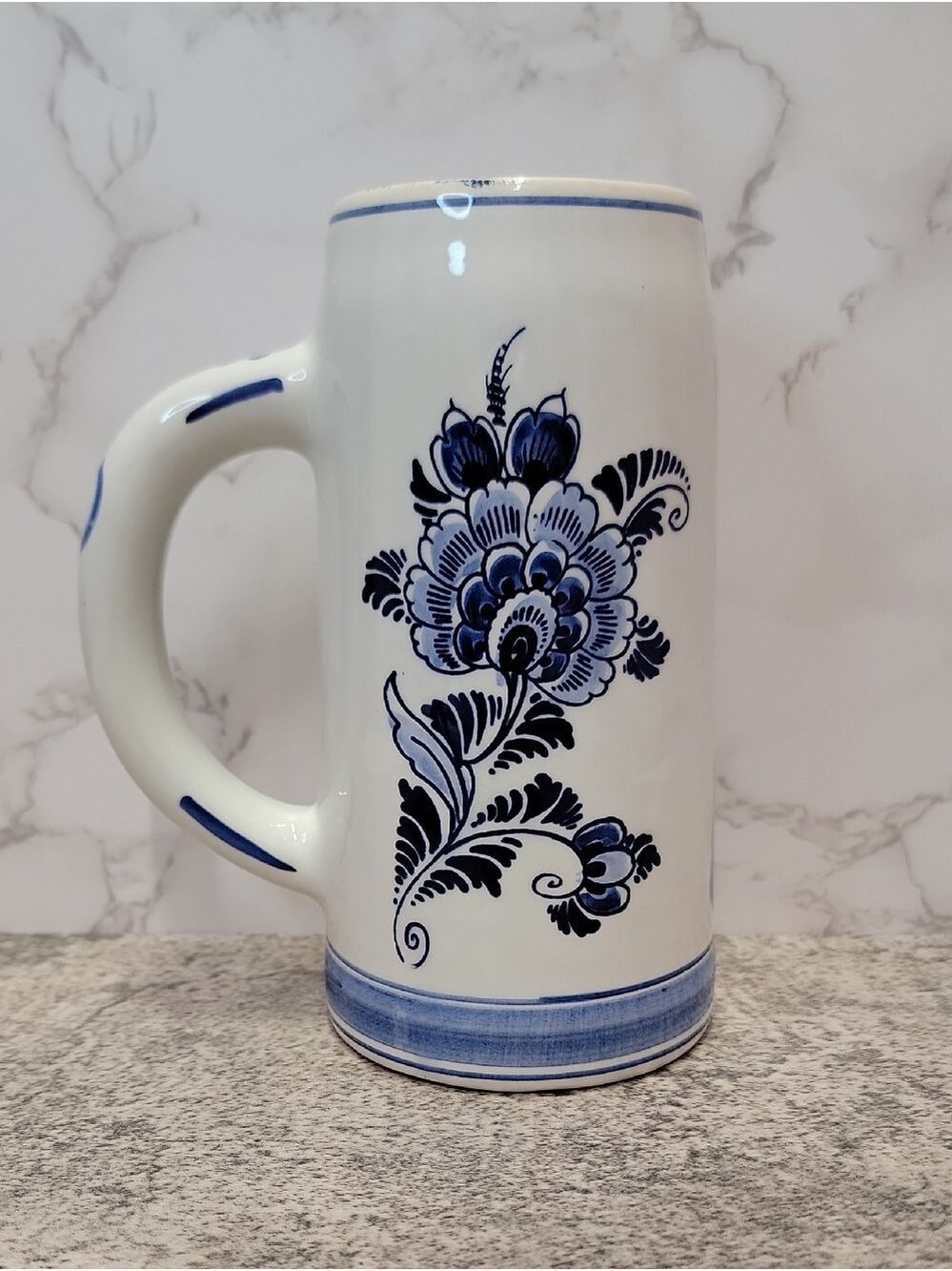Vintage Delfts Blue Beer Tankard Holland - Picture 2 of 10